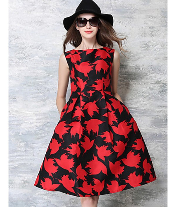  Women‘s Vintage Going out / Party/ Sophisticated Swing Pin up Dress