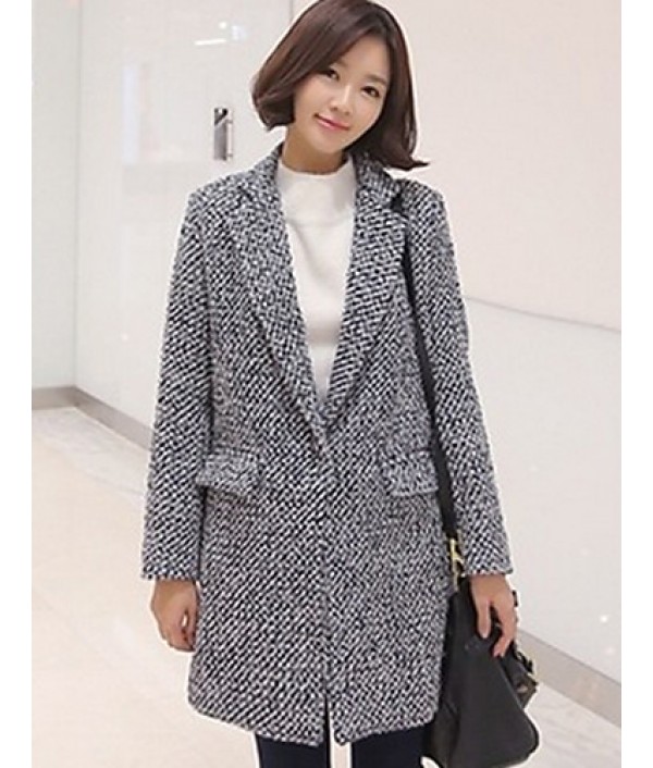 Women's Casual/Daily Simple Coat,Color B...